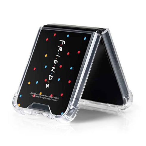 Warner Bros FRIENDS Polka Dots Galaxy Z Flip5 5G Clear Case