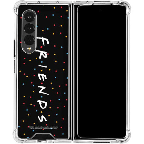 Warner Bros FRIENDS Polka Dots Galaxy Z Fold4 5G Clear Case