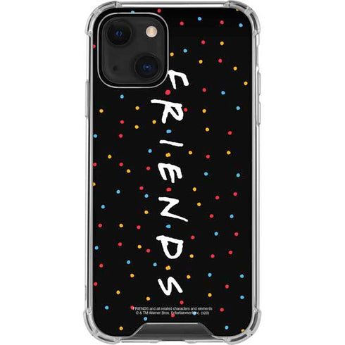 Warner Bros FRIENDS Polka Dots iPhone 14 Plus Clear Case