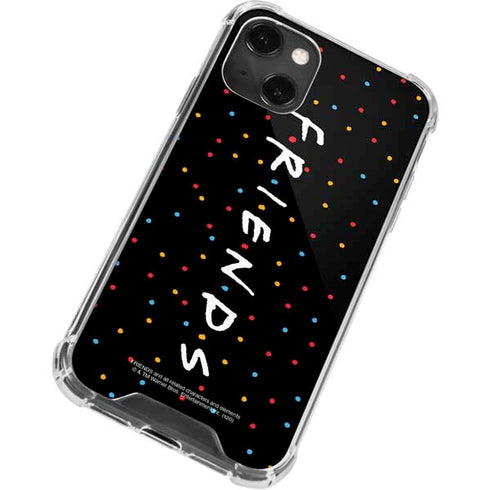 Warner Bros FRIENDS Polka Dots iPhone 14 Plus Clear Case