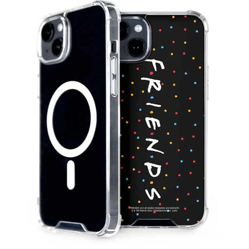 Warner Bros FRIENDS Polka Dots iPhone 15 Plus MagSafe Case