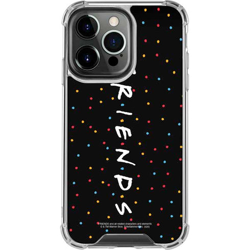 Warner Bros FRIENDS Polka Dots iPhone 14 Pro Clear Case