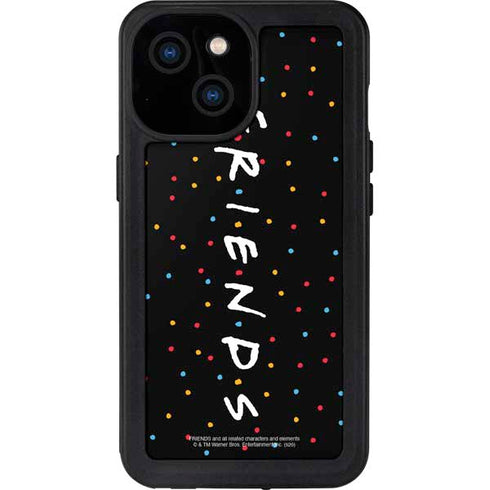 Warner Bros FRIENDS Polka Dots iPhone 15 Waterproof Case