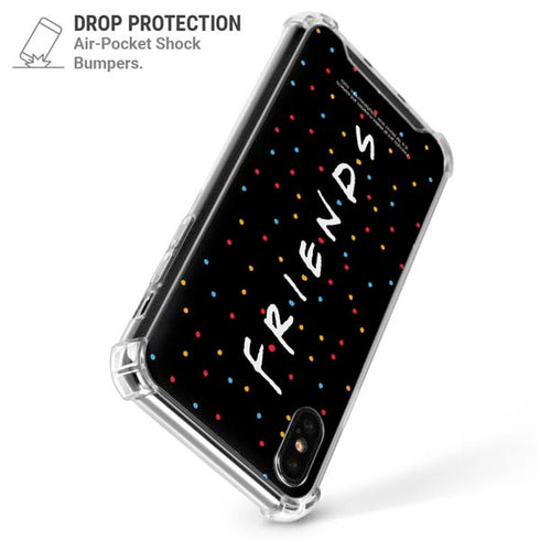 Warner Bros FRIENDS Polka Dots iPhone XS Max Clear Case