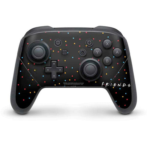Warner Bros FRIENDS Polka Dots Nintendo Switch Pro Controller Skin