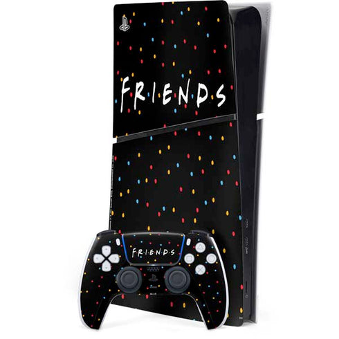 Warner Bros FRIENDS Polka Dots PS5 Slim Digital Edition Bundle Skin