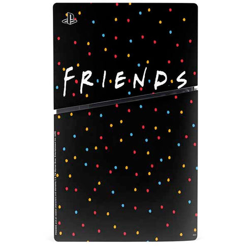 Warner Bros FRIENDS Polka Dots PS5 Slim Digital Edition Console Skin