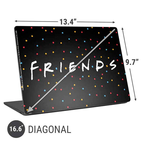 Warner Bros FRIENDS Polka Dots Universal Laptop 16.6in (13.4 x 9.7in) Skin