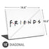Warner Bros FRIENDS Universal Laptop 18in (14.6 x 10.6in) Skin