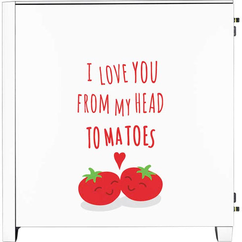 From My Head Tomatoes Corsair 4000D Tempered Glass Mid-Tower ATX Case Skin