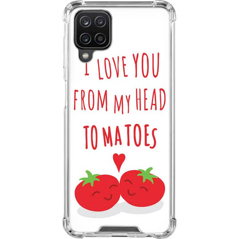 From My Head Tomatoes Galaxy A12 Clear Case