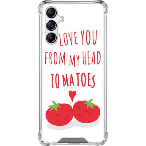 From My Head Tomatoes Galaxy A15 5G Clear Case