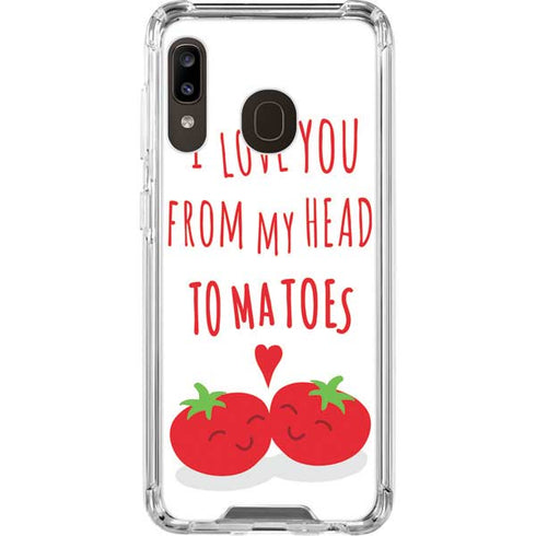 From My Head Tomatoes Galaxy A30 Clear Case