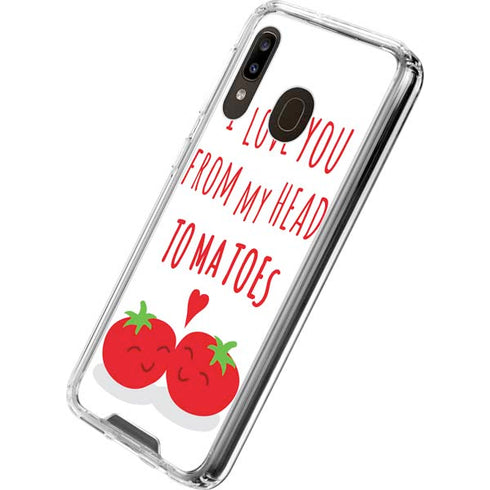 From My Head Tomatoes Galaxy A30 Clear Case