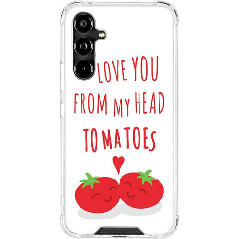 From My Head Tomatoes Galaxy A54 5G Clear Case