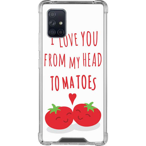 From My Head Tomatoes Galaxy A71 5G Clear Case