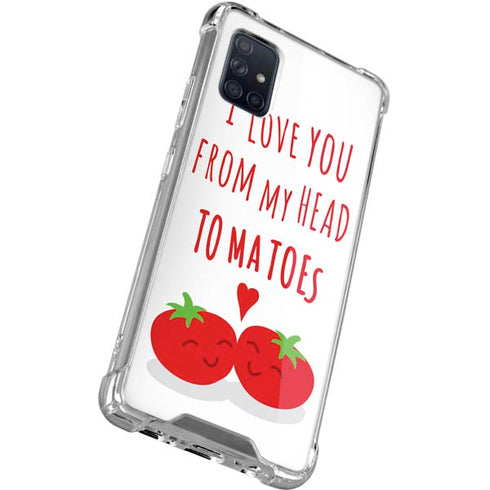 From My Head Tomatoes Galaxy A71 5G Clear Case