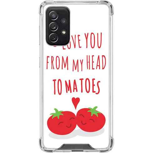 From My Head Tomatoes Galaxy A72 5G Clear Case