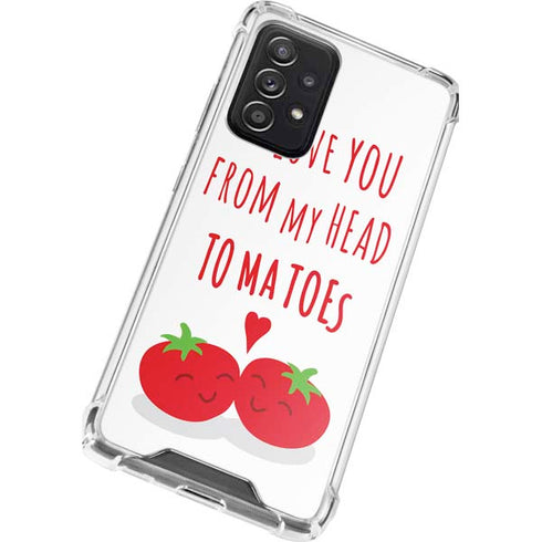 From My Head Tomatoes Galaxy A72 5G Clear Case