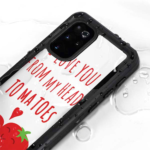 From My Head Tomatoes Galaxy S20 Plus Waterproof Case