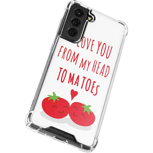 From My Head Tomatoes Galaxy S21 FE Clear Case