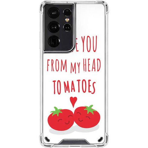 From My Head Tomatoes Galaxy S21 Ultra 5G Clear Case