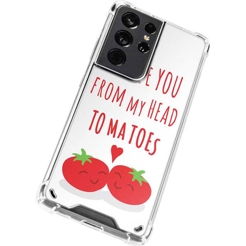 From My Head Tomatoes Galaxy S21 Ultra 5G Clear Case