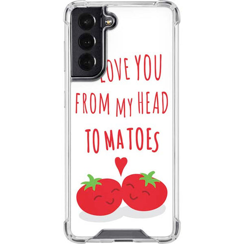 From My Head Tomatoes Galaxy S22 Clear Case