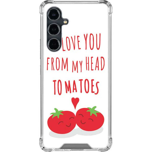 From My Head Tomatoes Galaxy S23 FE Clear Case