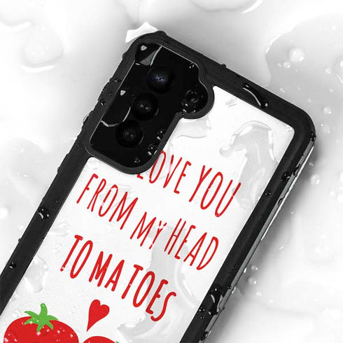 From My Head Tomatoes Galaxy S23 Plus Waterproof Case