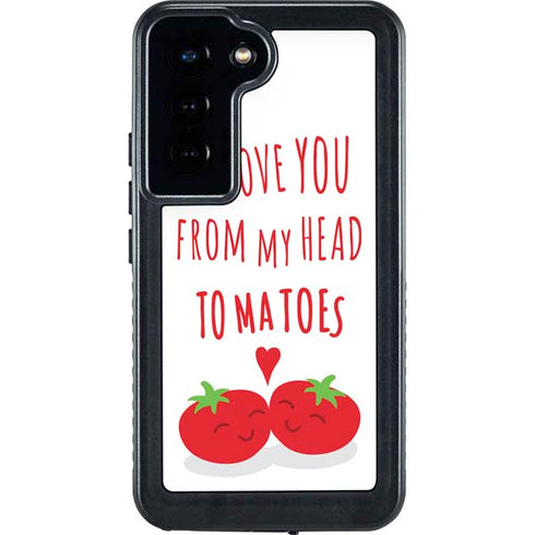 From My Head Tomatoes Galaxy S23 Waterproof Case