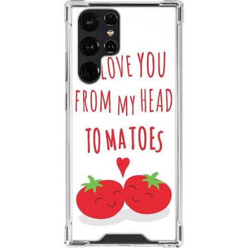 From My Head Tomatoes Galaxy S24 Ultra Clear Case