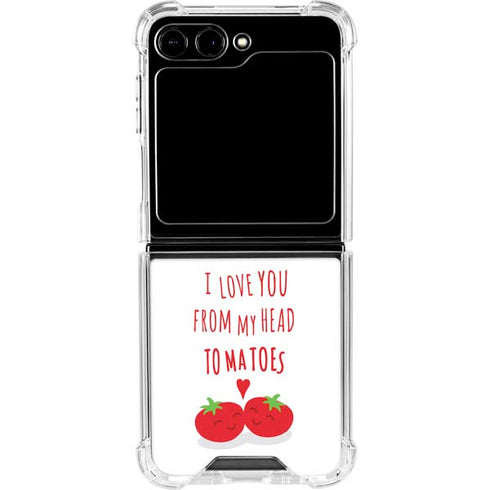 From My Head Tomatoes Galaxy Z Flip5 5G Clear Case