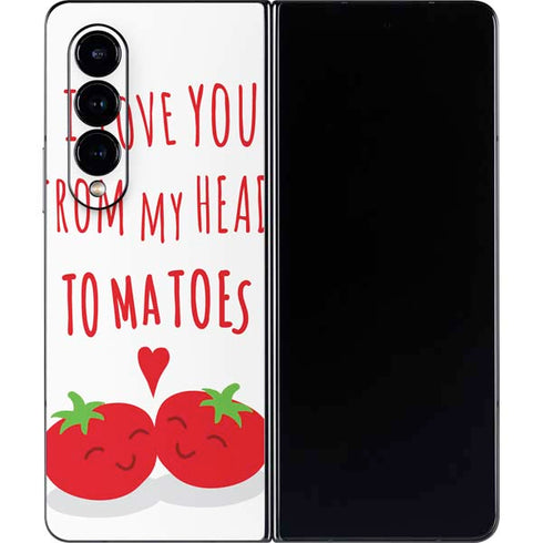 From My Head Tomatoes Galaxy Z Fold4 5G Skin