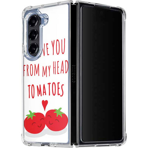 From My Head Tomatoes Galaxy Z Fold5 5G Clear Case