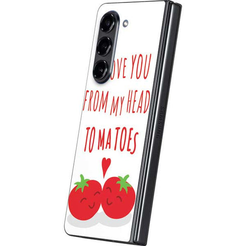 From My Head Tomatoes Galaxy Z Fold5 5G Skin