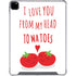 From My Head Tomatoes iPad Pro 12.9in (2020) Clear Case