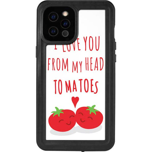 From My Head Tomatoes iPhone 12 Pro Max Waterproof Case