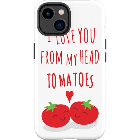 From My Head Tomatoes iPhone 14 Plus Impact Case