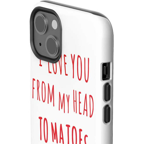From My Head Tomatoes iPhone 15 Plus Impact Case