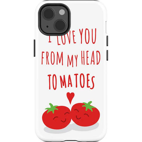 From My Head Tomatoes iPhone 15 Impact Case