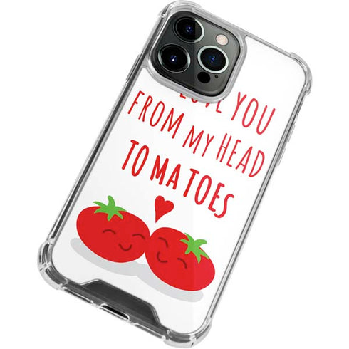 From My Head Tomatoes iPhone 14 Pro Clear Case