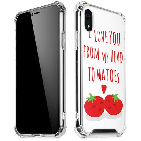 From My Head Tomatoes iPhone XR Clear Case