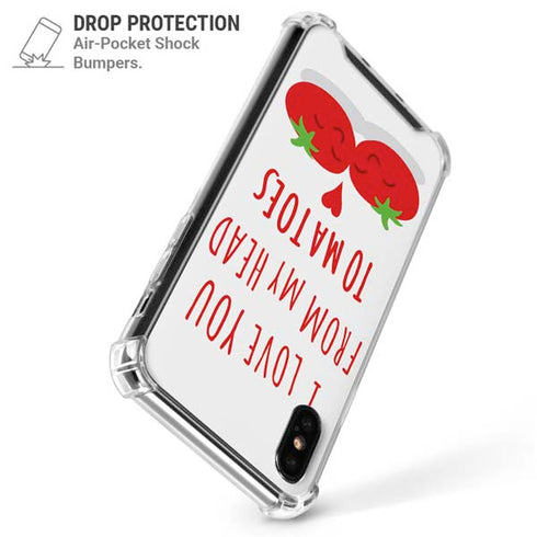 From My Head Tomatoes iPhone XS Max Clear Case