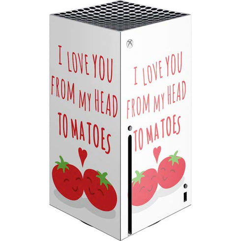 From My Head Tomatoes Xbox Series X Console Skin