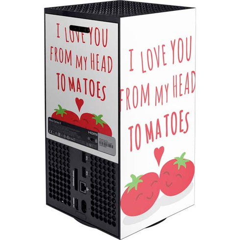 From My Head Tomatoes Xbox Series X Console Skin