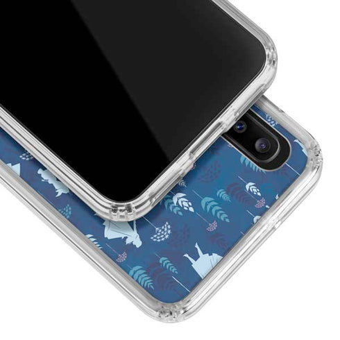 Disney Frozen II Frozen II Pattern Galaxy A30 Clear Case