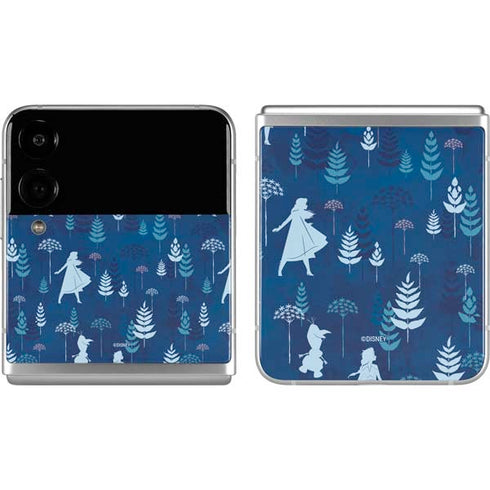 Disney Frozen II Frozen II Pattern Galaxy Z Flip4 5G Skin