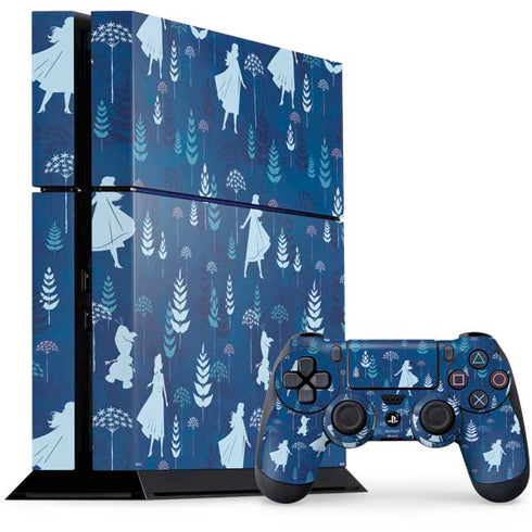 Disney Frozen II Frozen II Pattern PS4 Console and Controller Bundle Skin