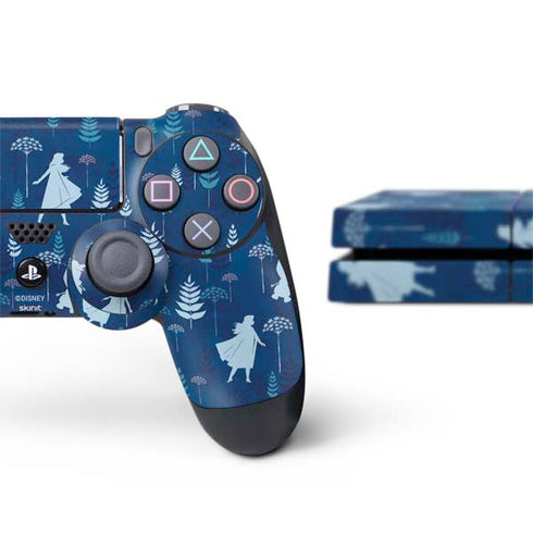Disney Frozen II Frozen II Pattern PS4 Console and Controller Bundle Skin